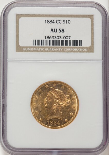 1884-CC $10 58 NGC