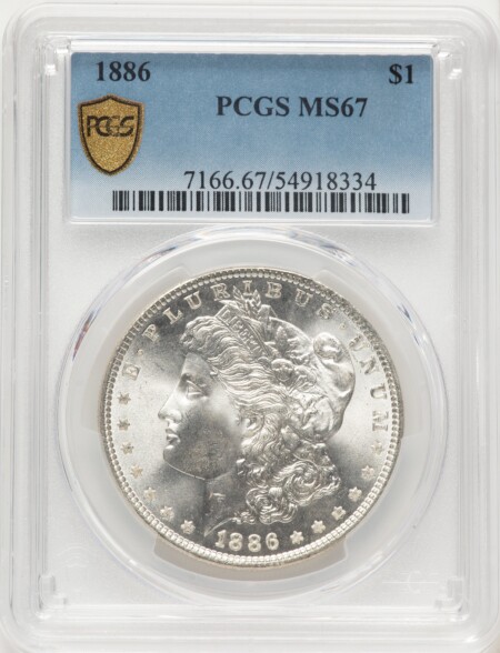 1886 S$1 PCGS Secure 67 PCGS