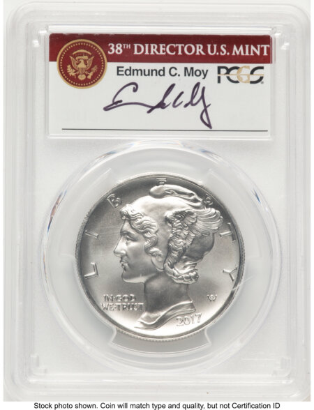 2017 Palladium Eagle 1 oz, MS FDI Ed Moy 70 PCGS
