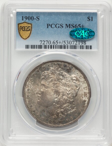 1900-S S$1 CAC PCGS Secure PCGS Plus 65 PCGS