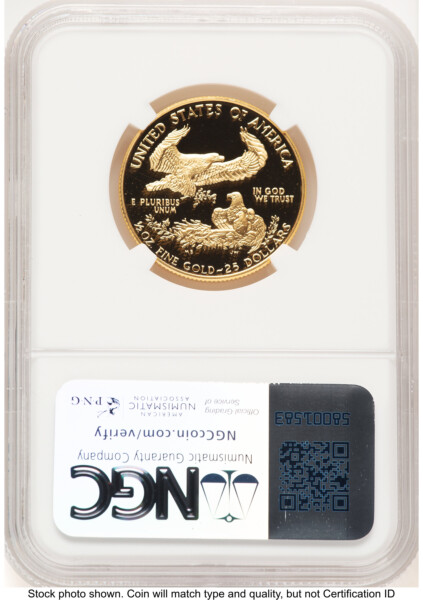 1989-P Proof Gold Eagle 1/2 oz Brown Label 70 NGC