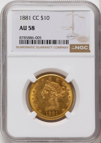 1881-CC $10 58 NGC