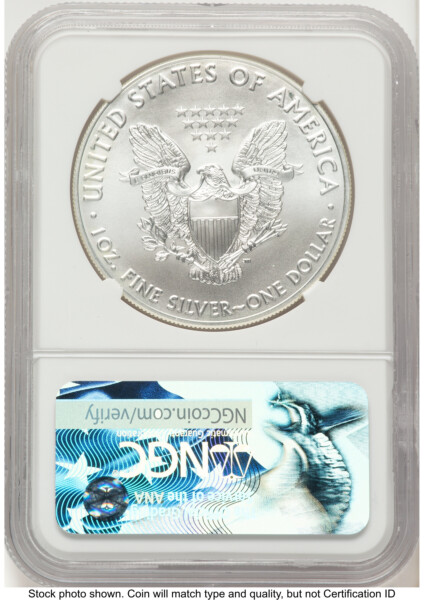 2017-(W) Silver Eagle FDI Kenneth Bressett Red Book 70 NGC
