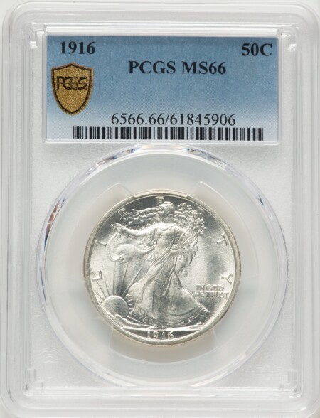 1916 50C PCGS Secure 66 PCGS