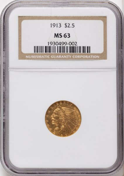 1913 $2 1/2 63 NGC