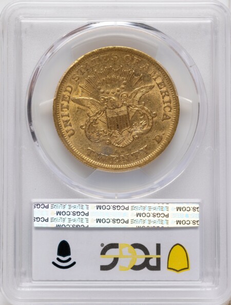 1852 $20 45 PCGS