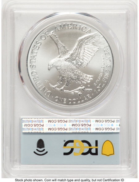 2026 Silver Eagle FDI Flag 70 PCGS