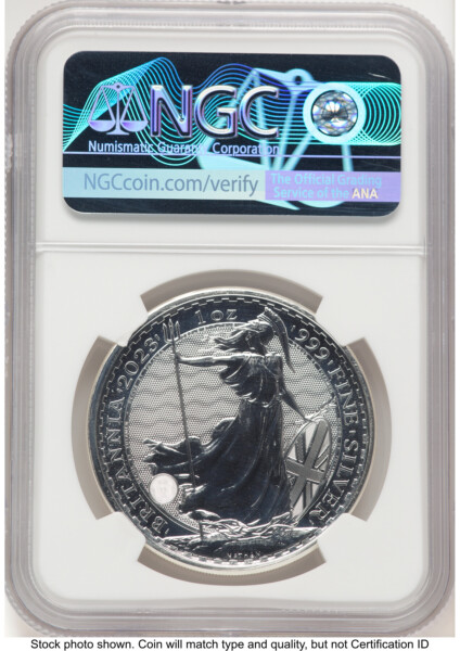 2023 Silver Britannia King 1 oz FR King Charles III 70 NGC