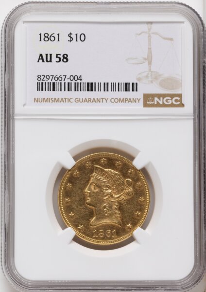 1861 $10 58 NGC