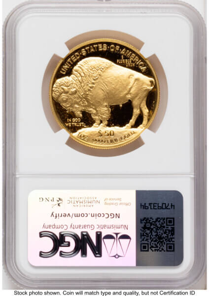 2024-W Proof Gold Buffalo 1 oz AR Ed Moy 70 NGC
