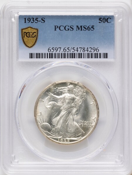 1935-S 50C PCGS Secure 65 PCGS