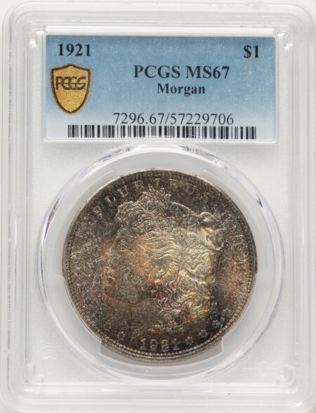 1921 S$1 Morgan, MS PCGS Secure 67 PCGS