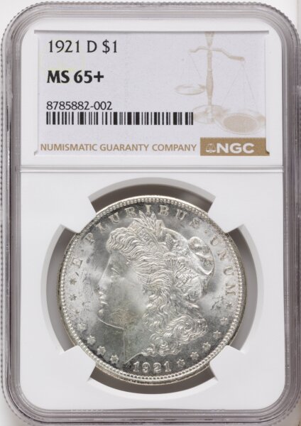 1921-D S$1 NGC Plus 65 NGC
