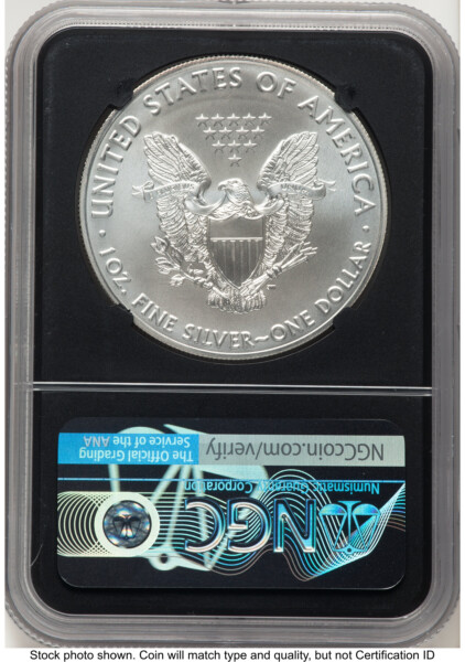 2021 Silver Eagle Type 1 FDI John Mercanti Blk Core 70 NGC