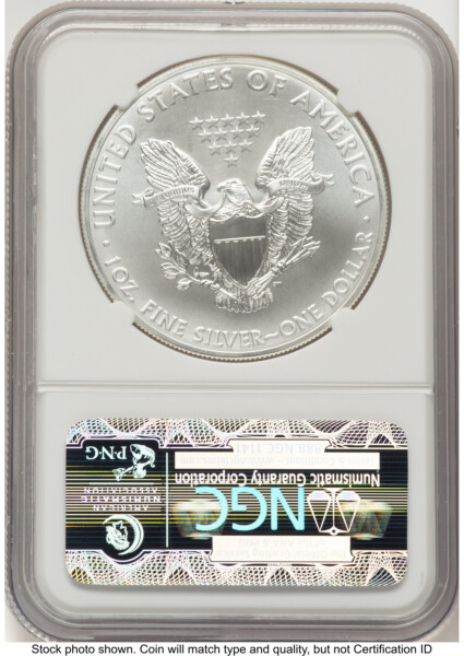 2012-(S) Silver Eagle Flag Label 70 NGC