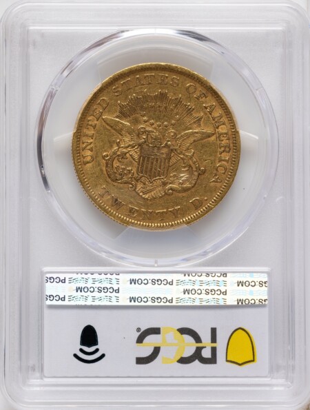 1852 $20 40 PCGS