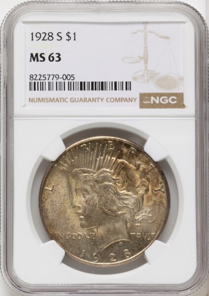 1928-S S$1 63 NGC