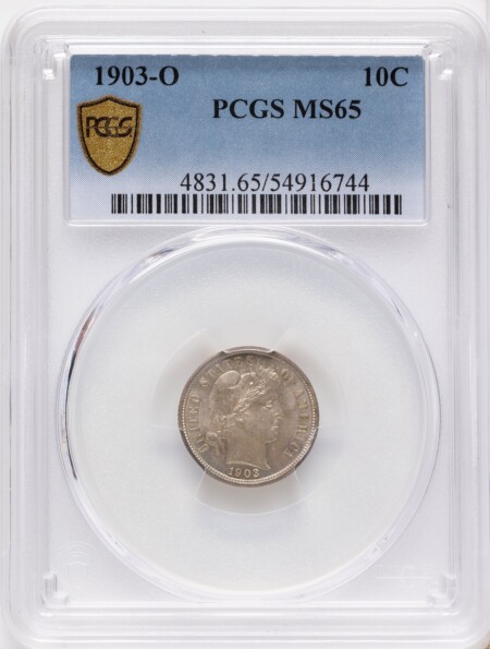 1903-O 10C PCGS Secure 65 PCGS