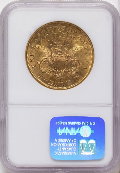 1876-S $20 61 NGC
