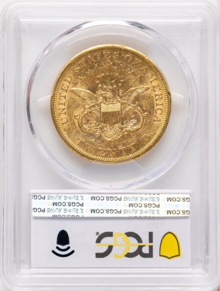 1857-S $20 53 PCGS