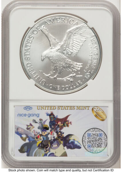 2024-(P) Silver Eagle (Privy Mark) First 50,000 8 Era Label 69 NGC