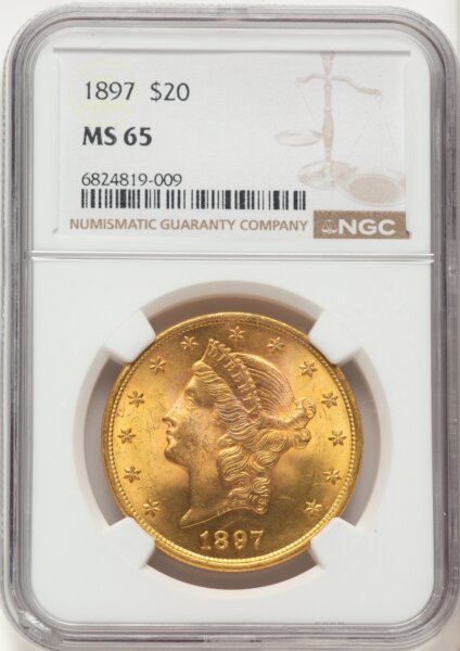 1897 $20 65 NGC