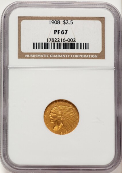 1908 $2 1/2 67 NGC