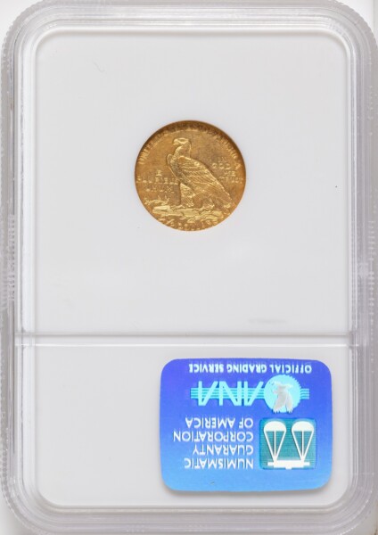 1911-D $2 1/2 Brown Label 58 NGC