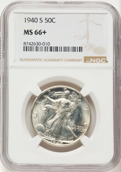 1940-S 50C NGC Plus 66 NGC