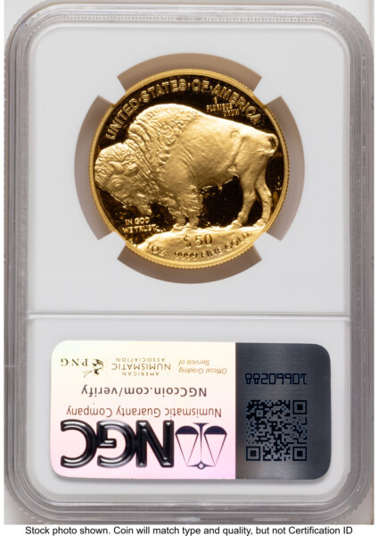 2023-W Proof Gold Buffalo 1 oz Mike Castle 70 NGC