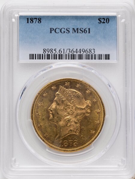 1878 $20 61 PCGS