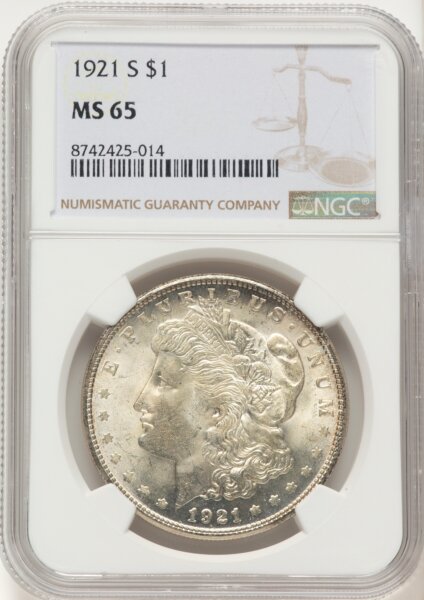 1921-S S$1 65 NGC