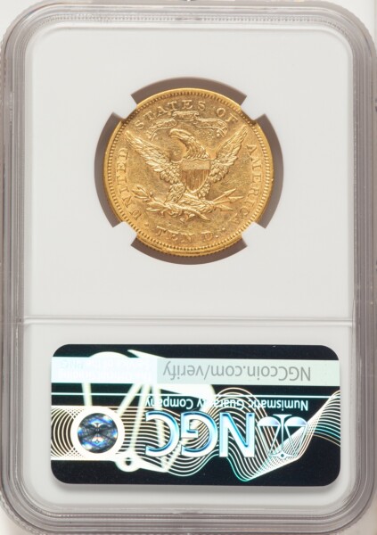 1876-S $10 55 NGC