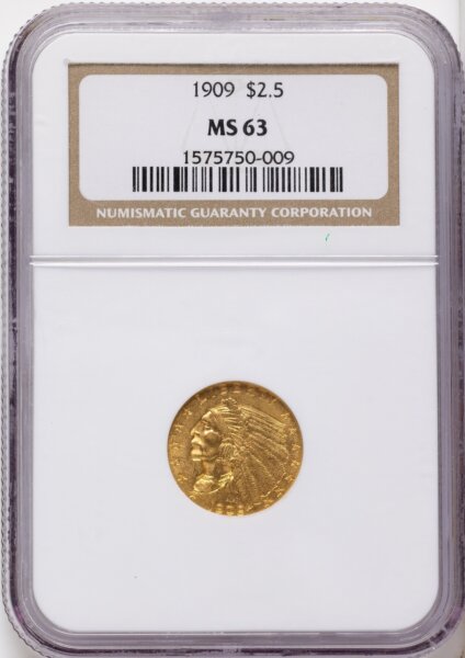 1909 $2 1/2 63 NGC