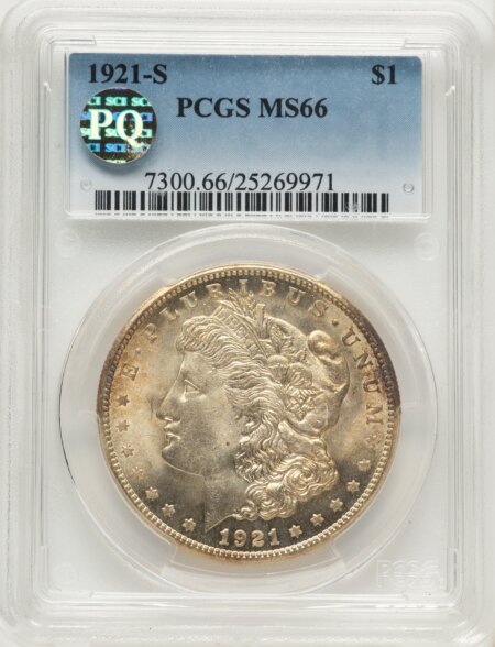 1921-S S$1 66 PCGS
