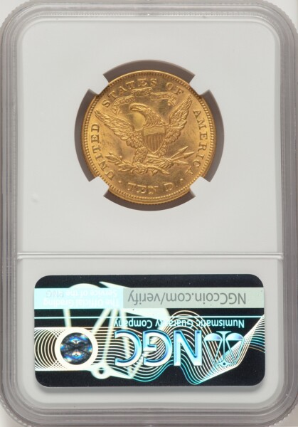 1874 $10 62 NGC