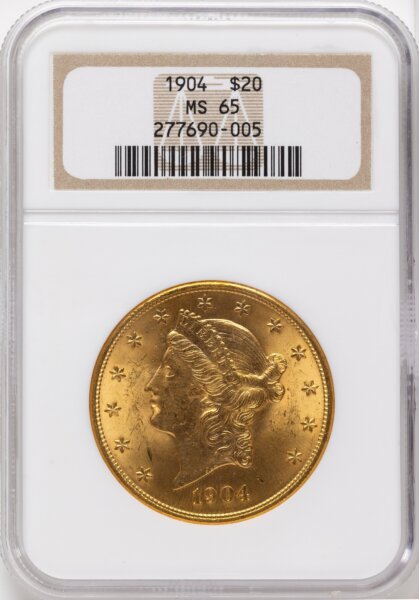 1904 $20 Liberty 65 NGC