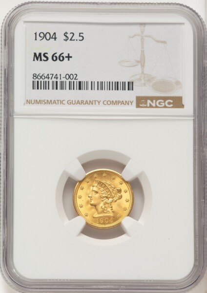 1904 $2 1/2 NGC Plus 66 NGC