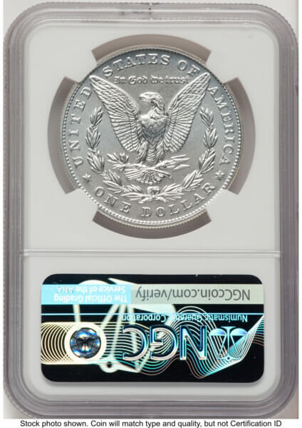 2021 S$1 6 Coin Morgan & Peace Dollar Set, MS AR Standard 70 NGC