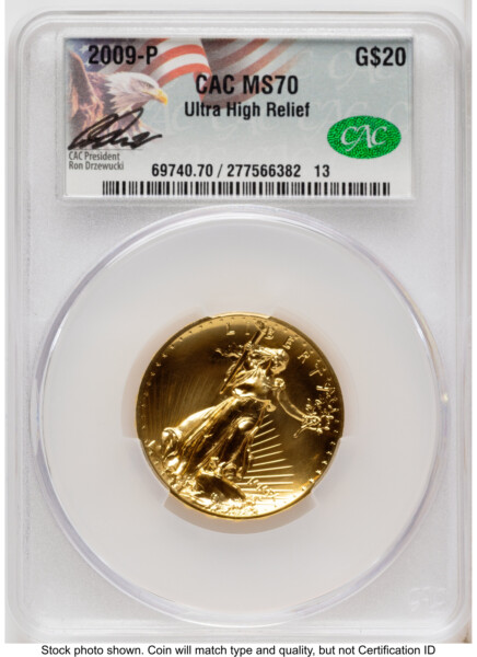 2009 G$20 Ultra High Relief Ron Drzewucki 70 CACG