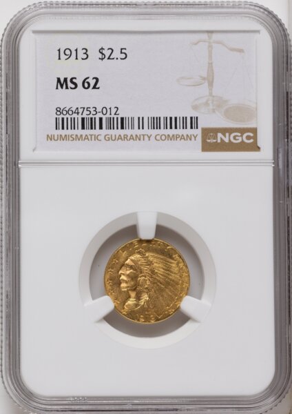1913 $2 1/2 62 NGC