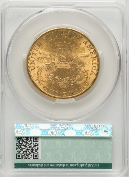 1898-S $20 62 CACG