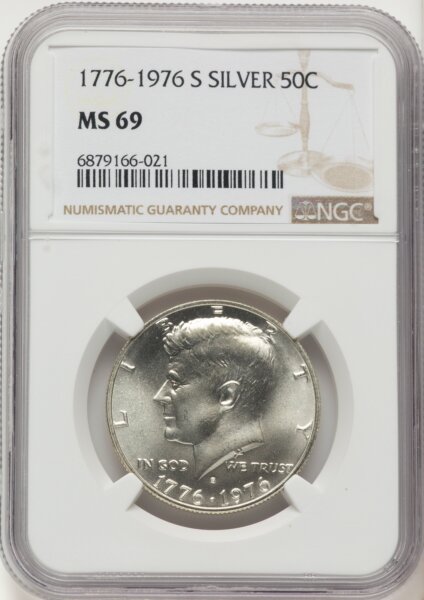 1976-S 50C Silver, MS 69 NGC