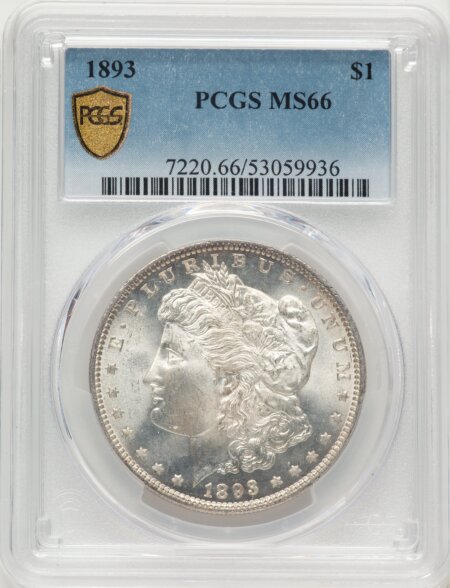 1893 S$1 PCGS Secure 66 PCGS