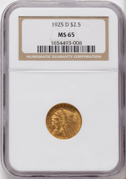 1925-D $2 1/2 65 NGC