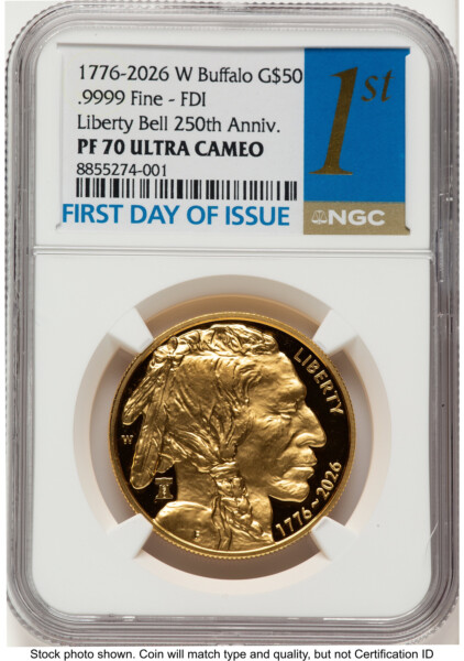 2026-W Proof Gold Buffalo 1 oz FDI 1ST 70 NGC