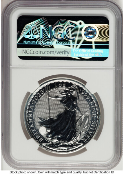 2023 Silver Britannia Queen 1 oz FR Queen Elizabeth II 70 NGC