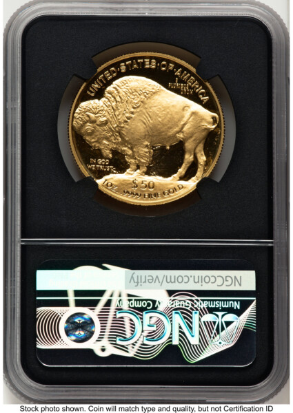 2026-W Proof Gold Buffalo 1 oz FDI John Mercanti Blk Core 70 NGC