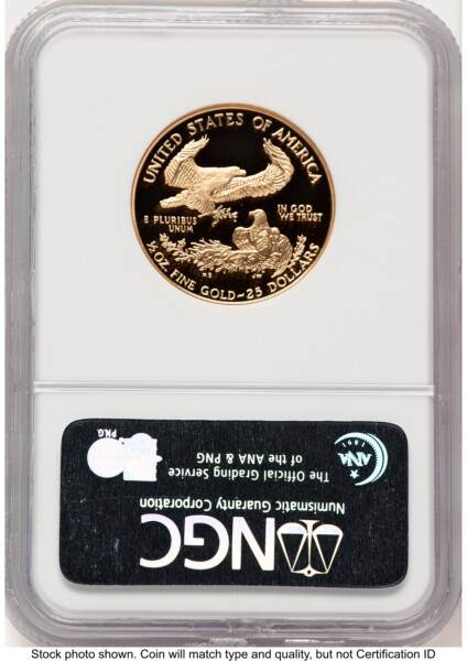 1997-W Proof Gold Eagle 1/2 oz Brown Label 70 NGC