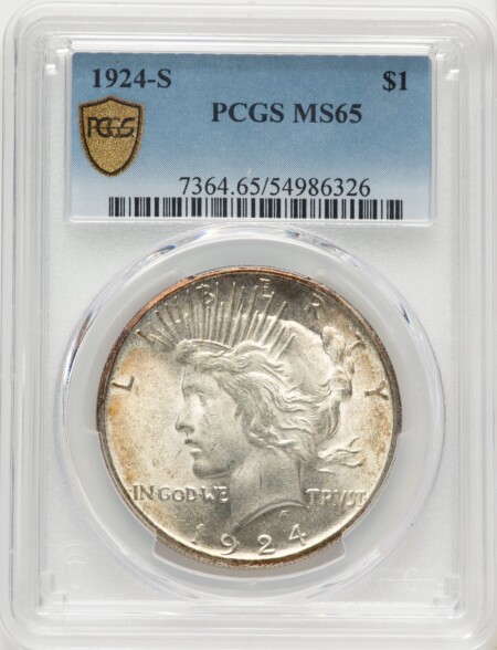 1924-S S$1 65 PCGS